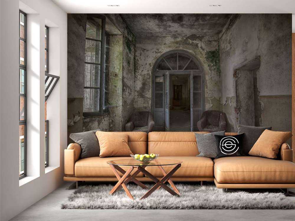 Corridor in abandoned house