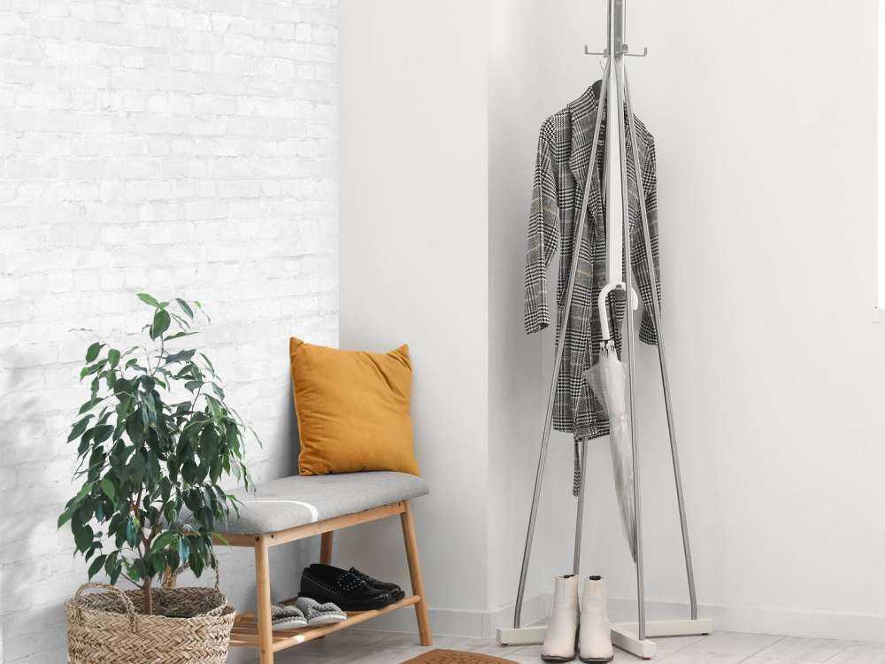 Old white brick wall