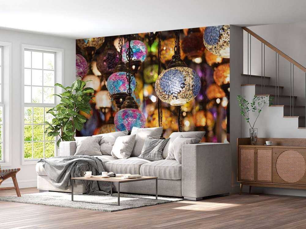 Color full glass lamps