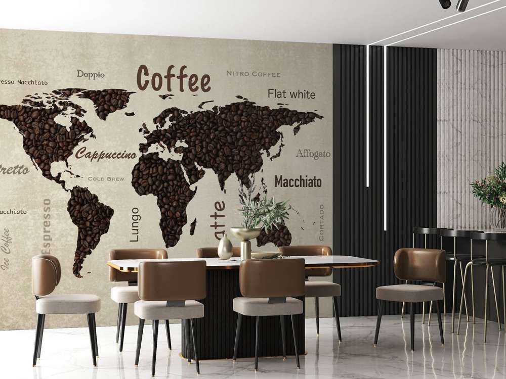 World map coffee