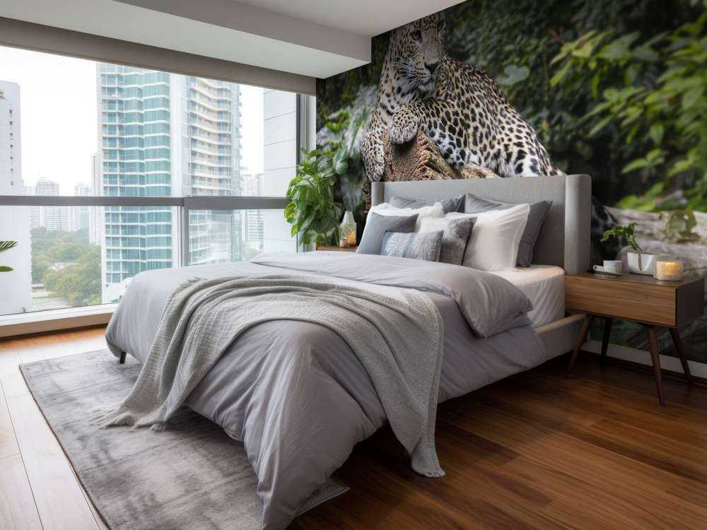Leopard on tree