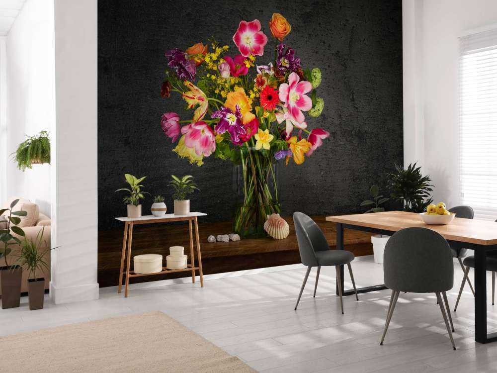 Colourful bouquet of flowers