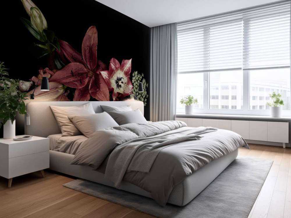 Composed colourful flowers