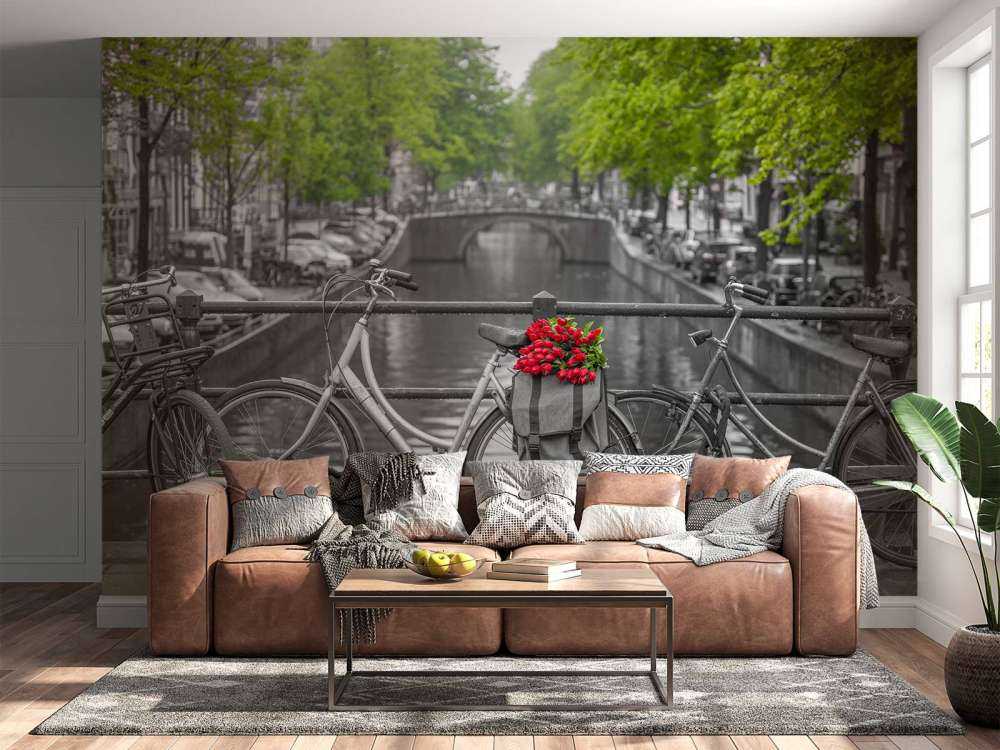 Bicycle with flowers