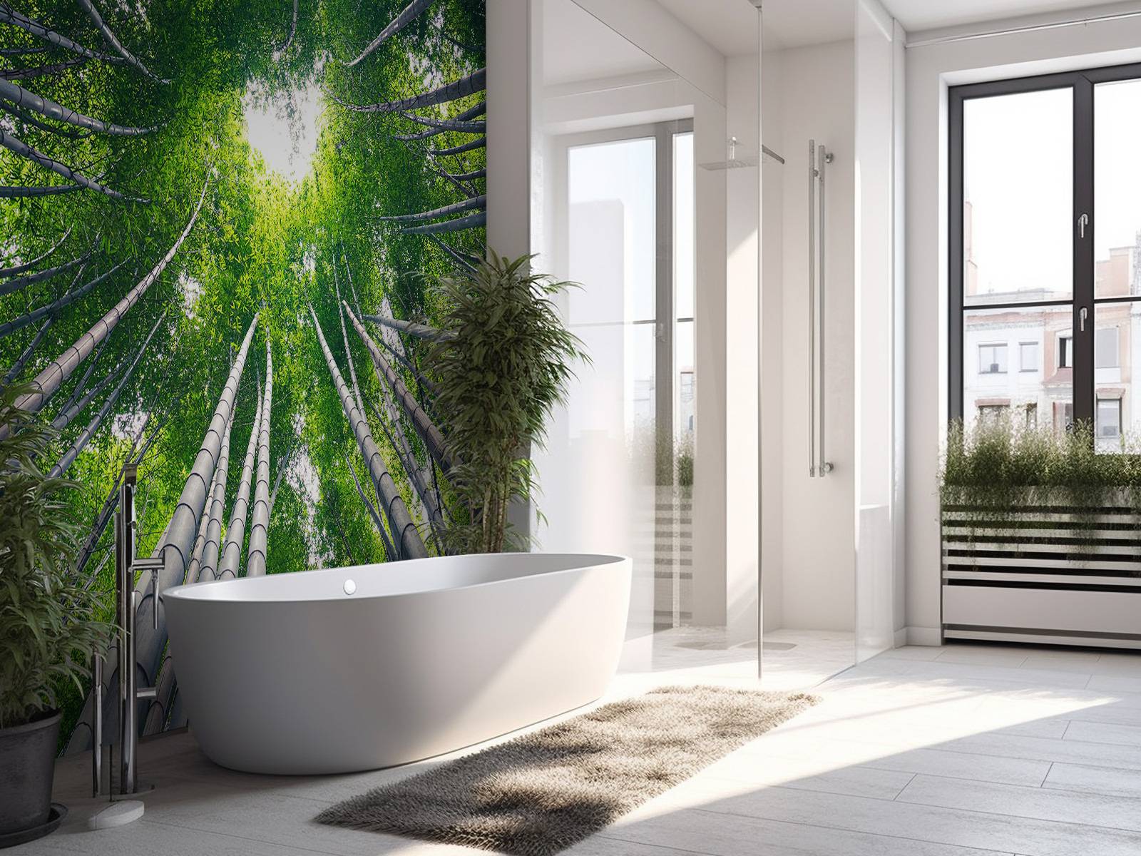Forest with bamboo