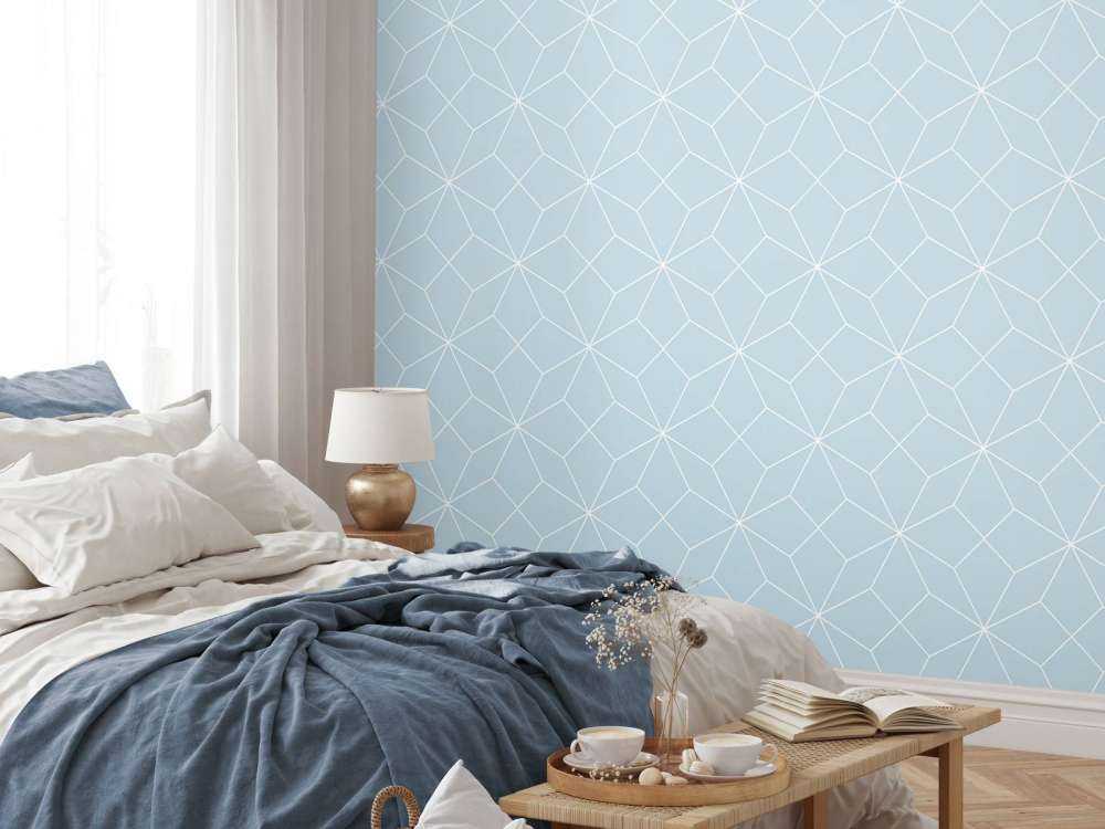 Light blue geometric lines