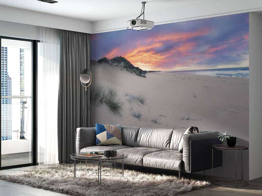 Sunrise over sand dunes