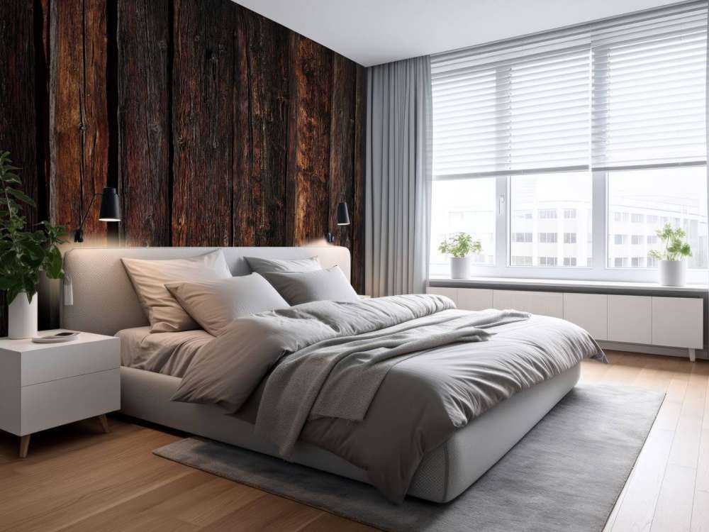 Dark vertical timber