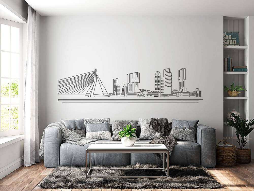 Rotterdam skyline wit