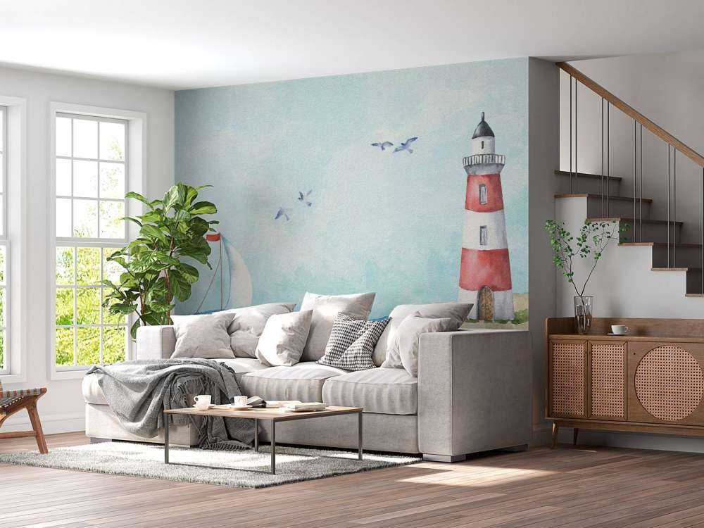 Lighthouse on rocks