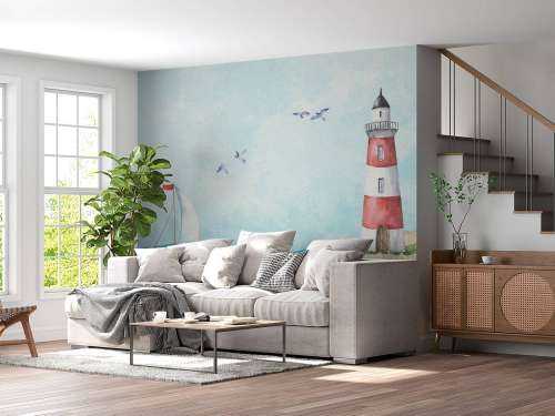 Lighthouse on rocks