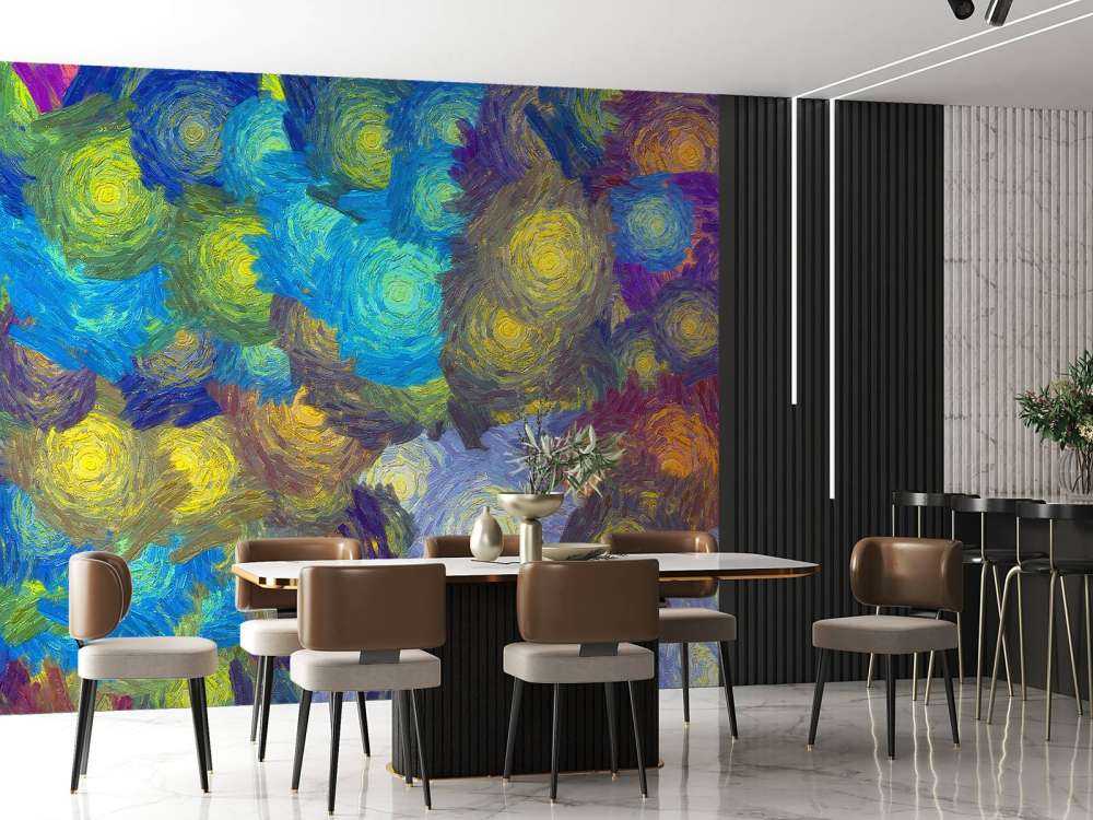 Abstracte bloemen patroon