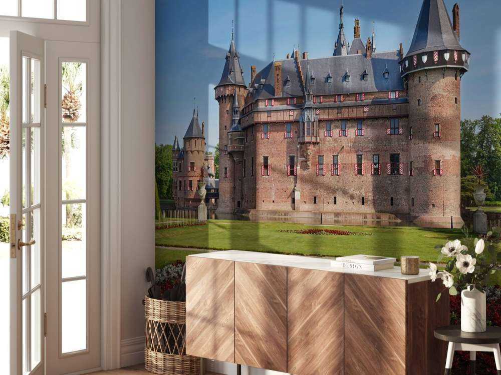 Kasteel de Haar vanaf de zijkant