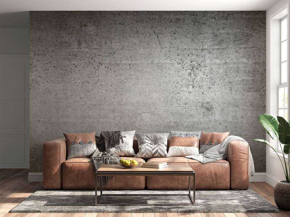 Donker betonnen muur