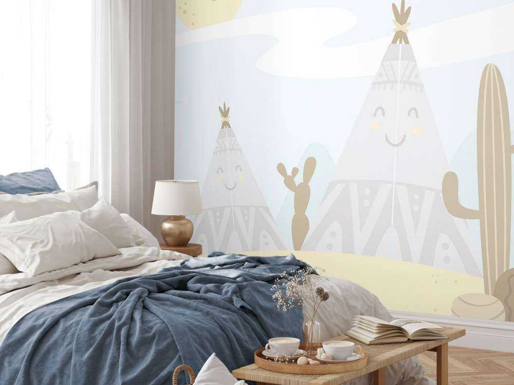 Kinderlijk woestijn design