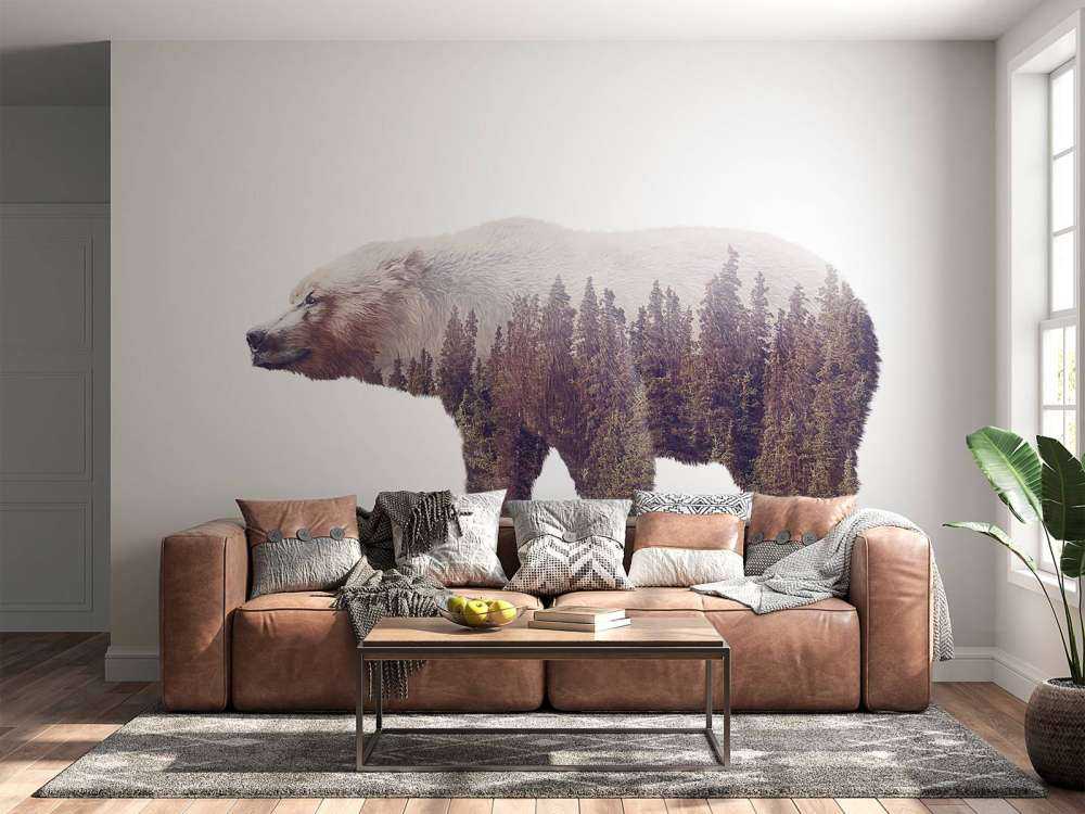 Beer op een wit achtergrond