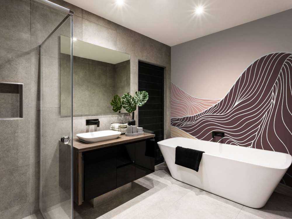 Colored lineart mountains