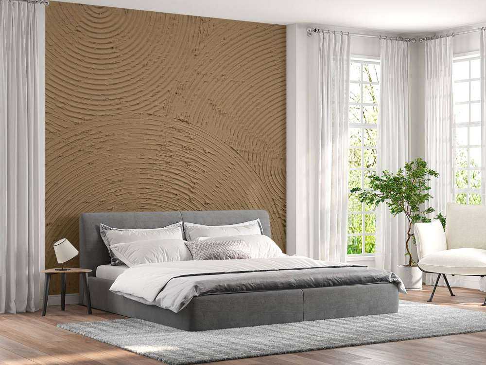 Zen circles in gold brown