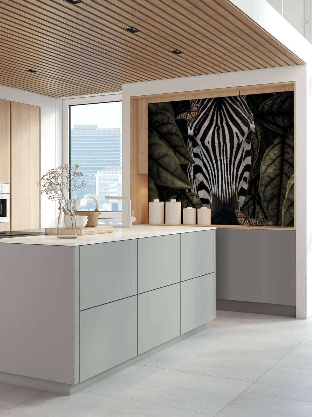 Jungle Zebra Portrait