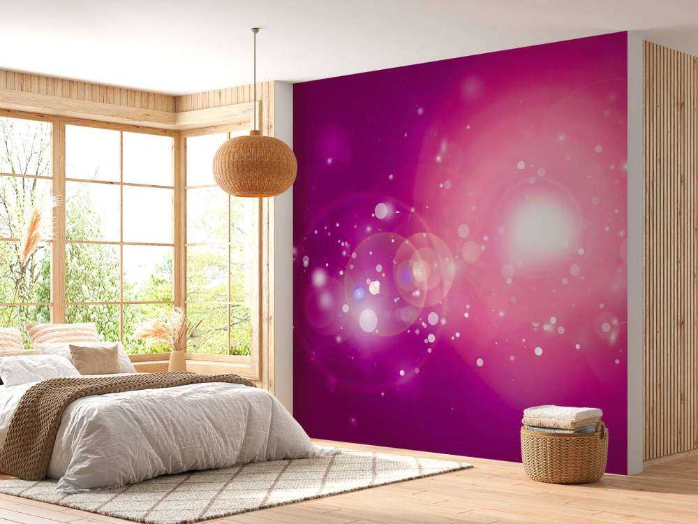 Pink glitter light