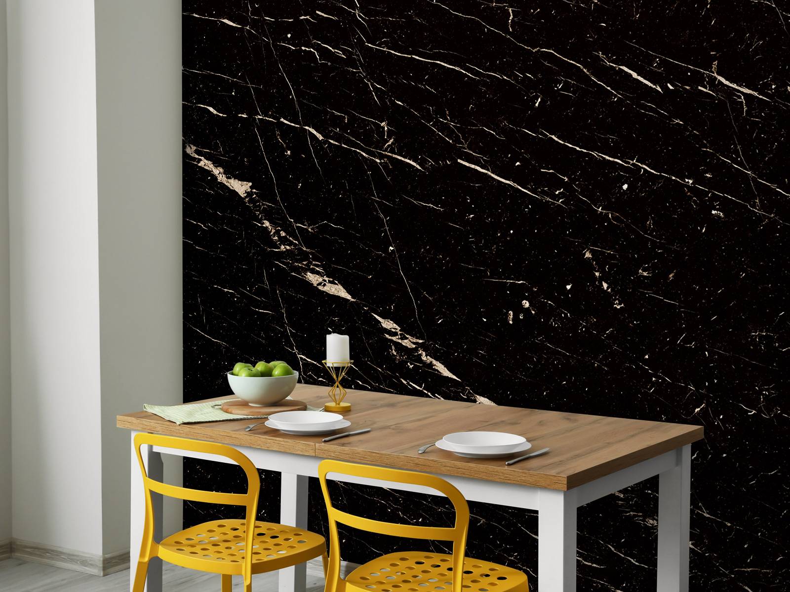 Dark marble with light structure