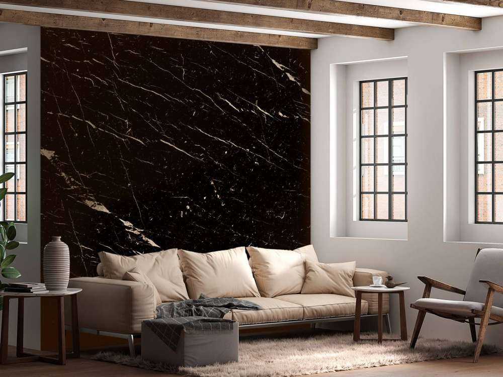 Dark marble with light structure