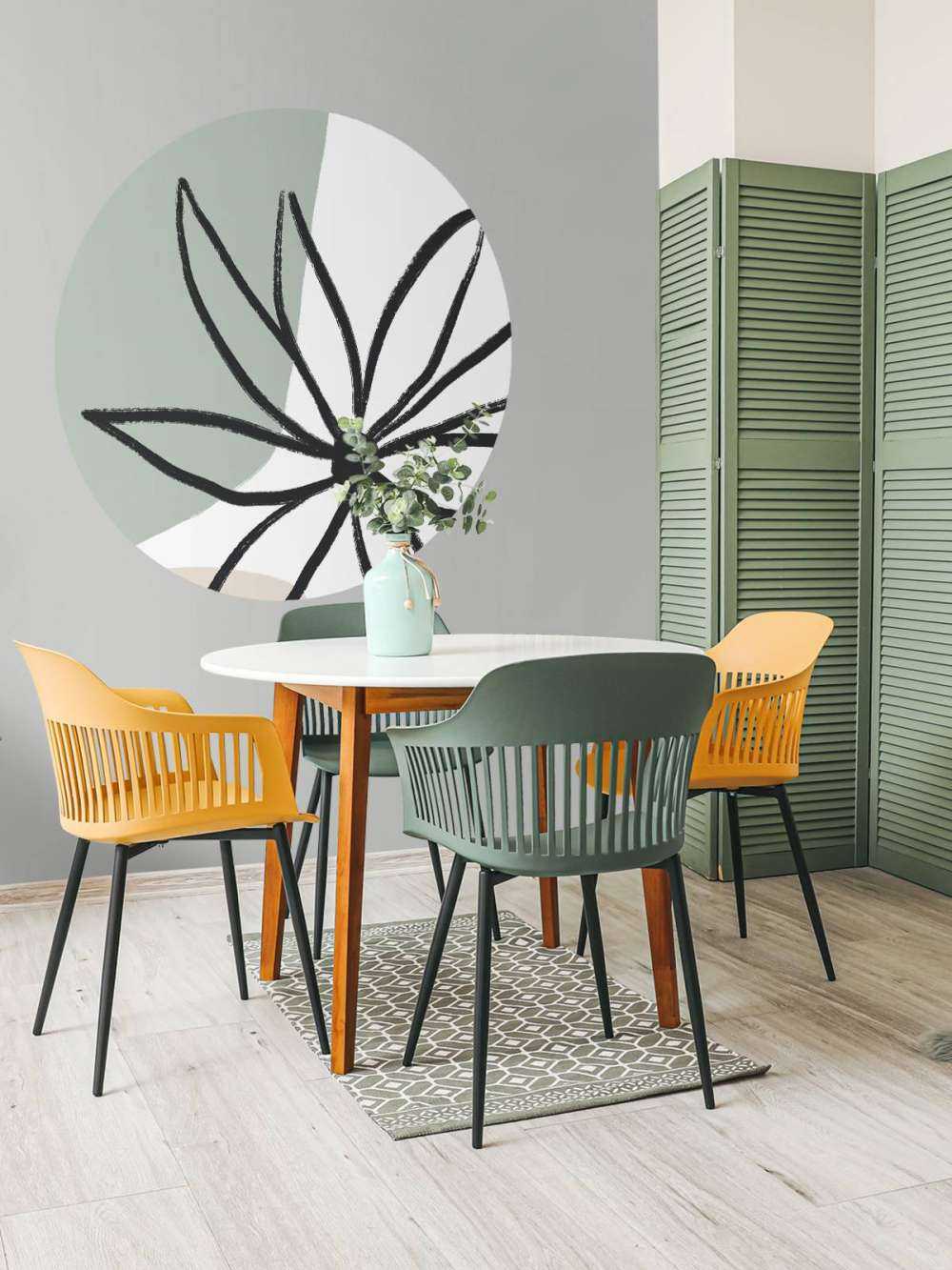 Flower Mint and Cream