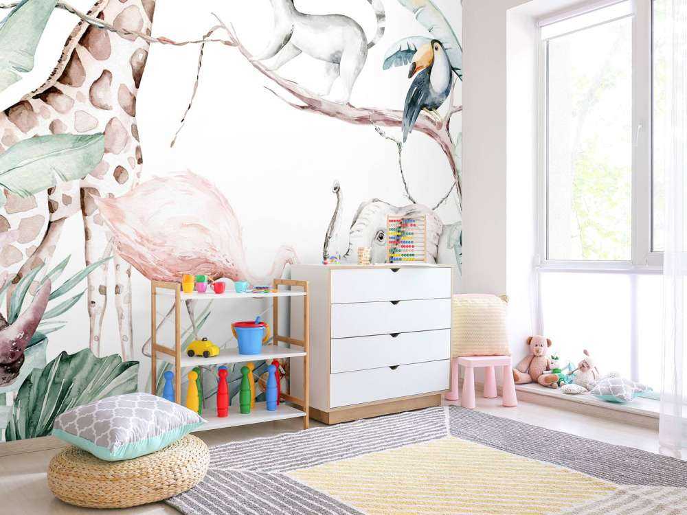 Watercolour African animals