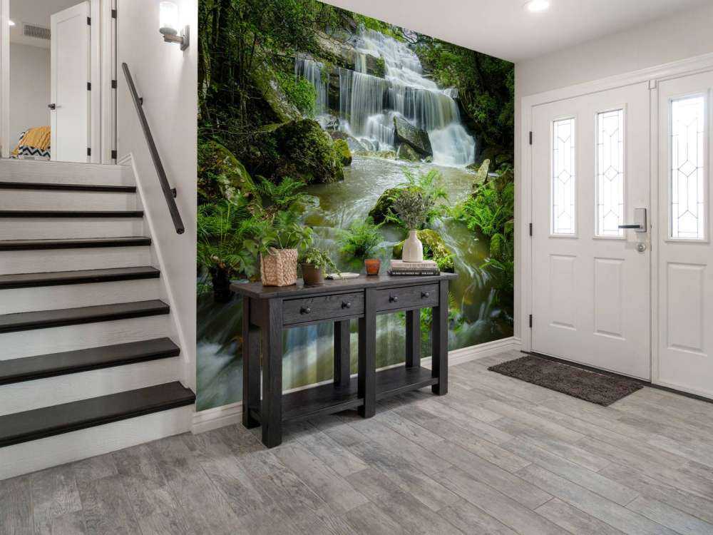 Flowing waterfall
