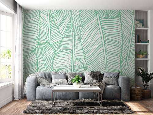 Leaf pattern green