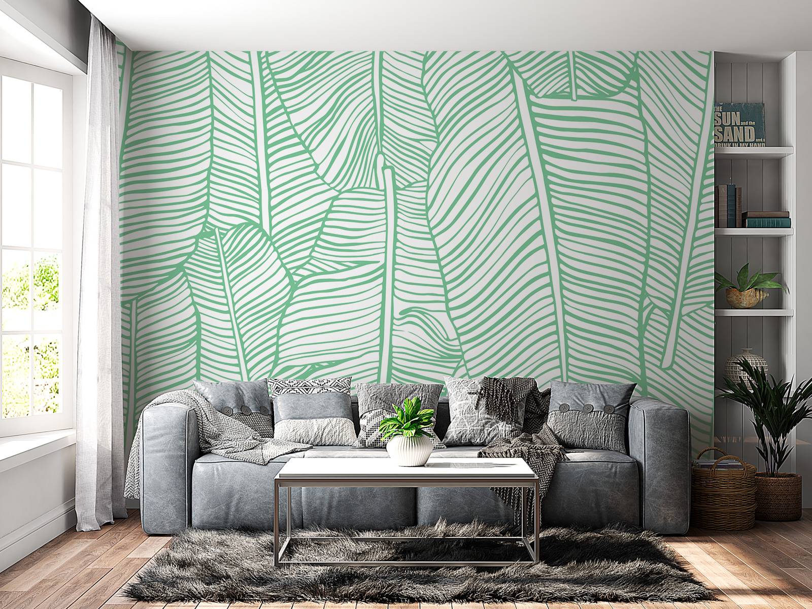 Leaf pattern green
