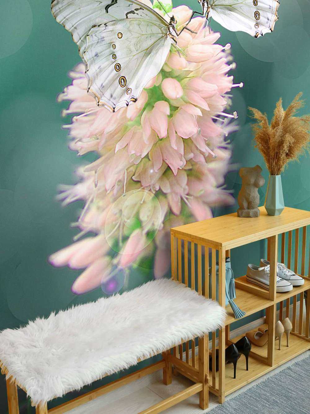 White butterflies