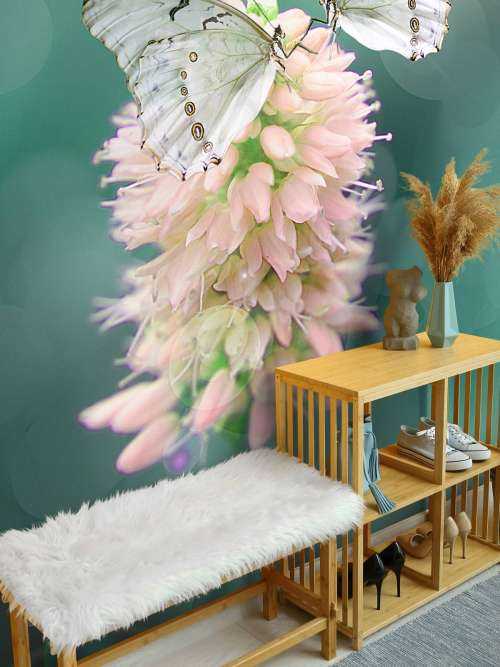 White butterflies