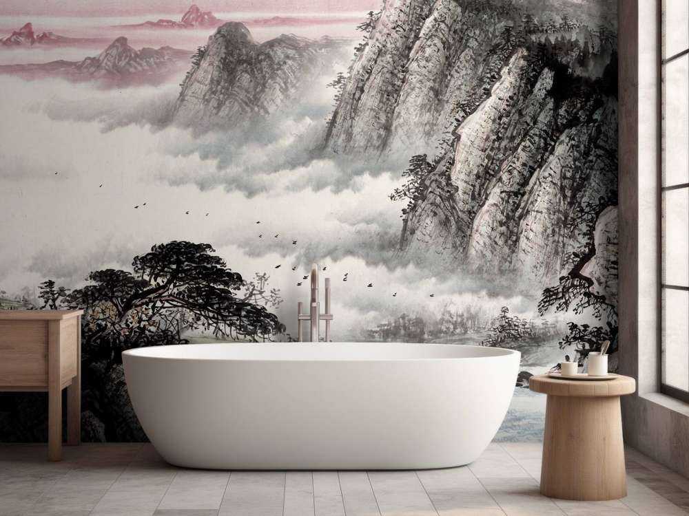 Chinese landscape traditionally