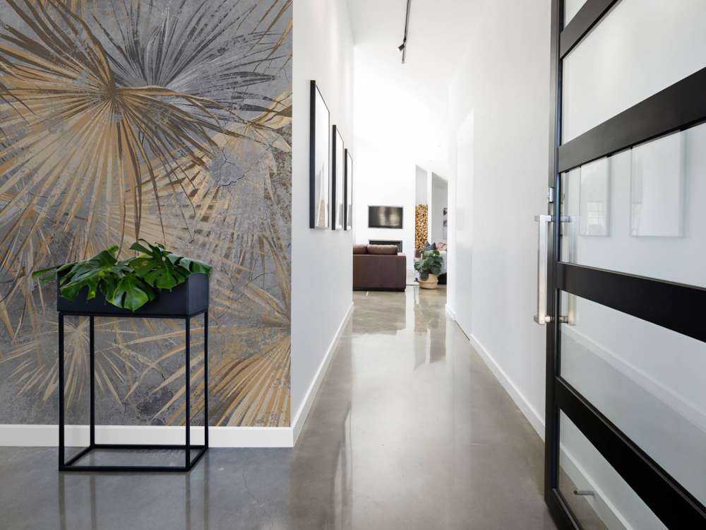 Exotic leaves concrete