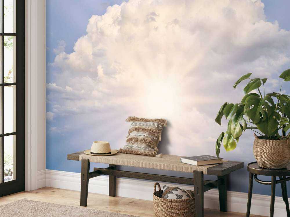 Sun rays through the clouds