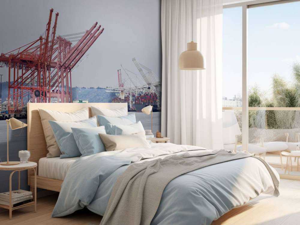 Hijskranen in de haven