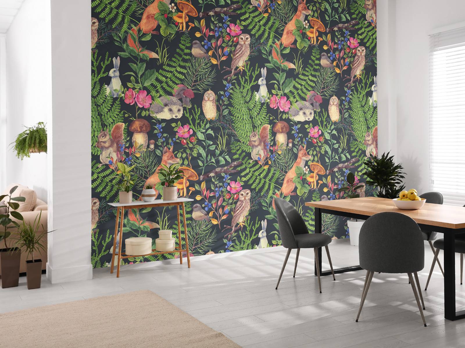 Dark forest pattern