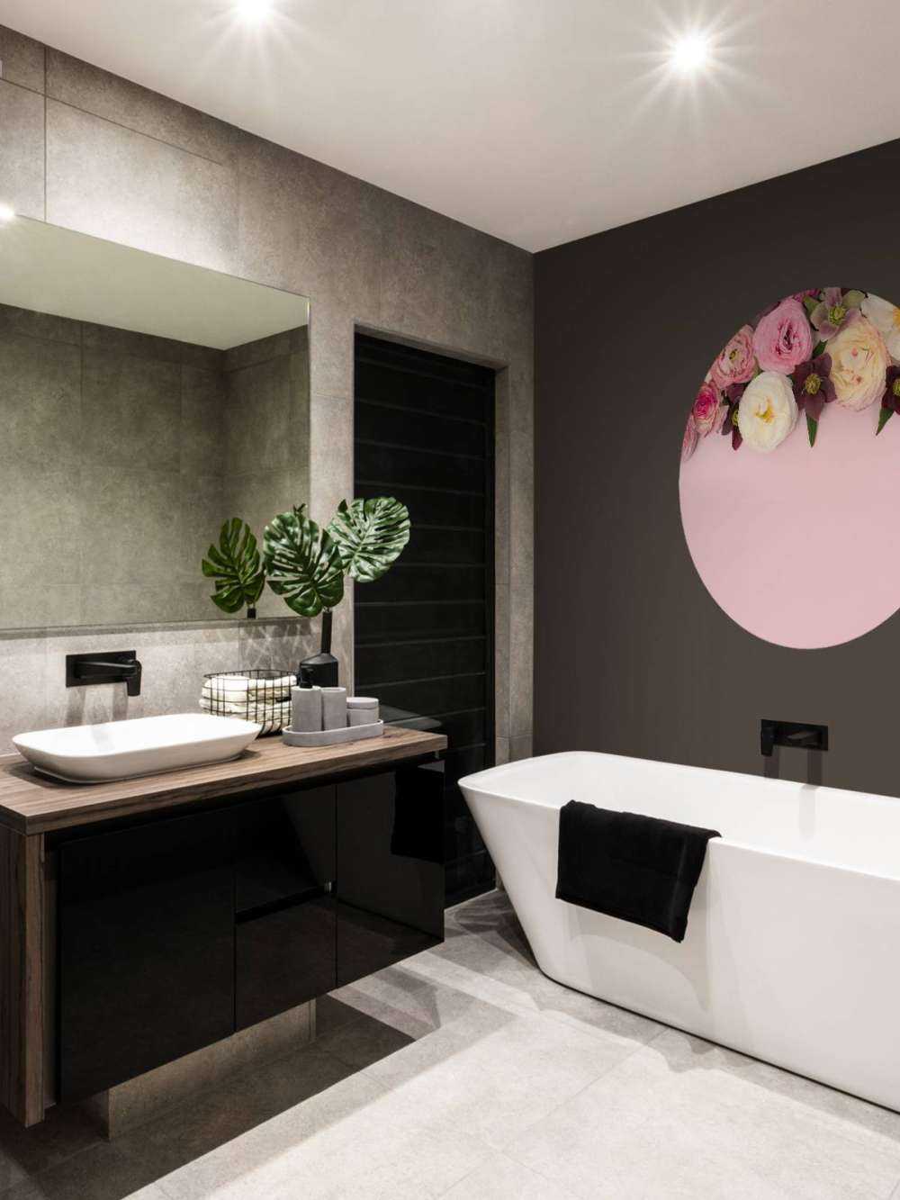 Different colored flowers