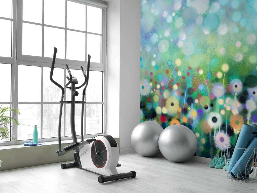 Abstracte bloemen aquarel