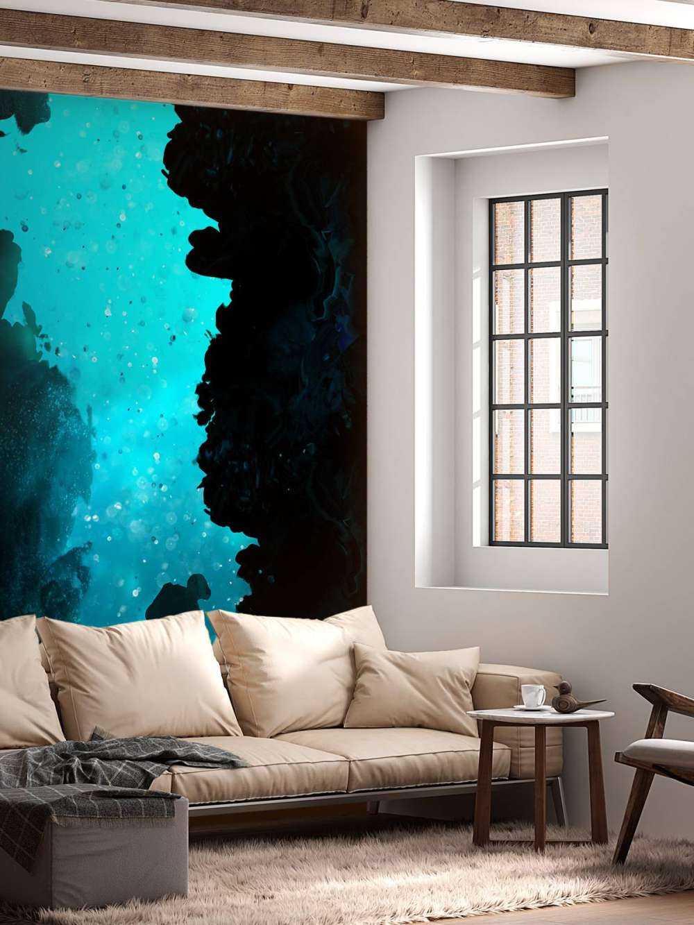 Scuba diver in a cave