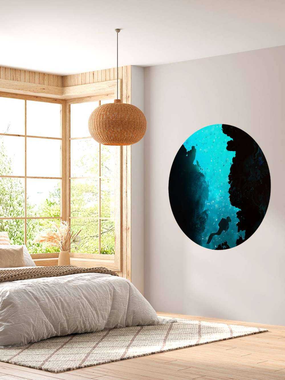 Scuba diver in a cave