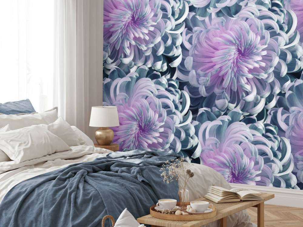 Roze chrysanthemum bloemen design