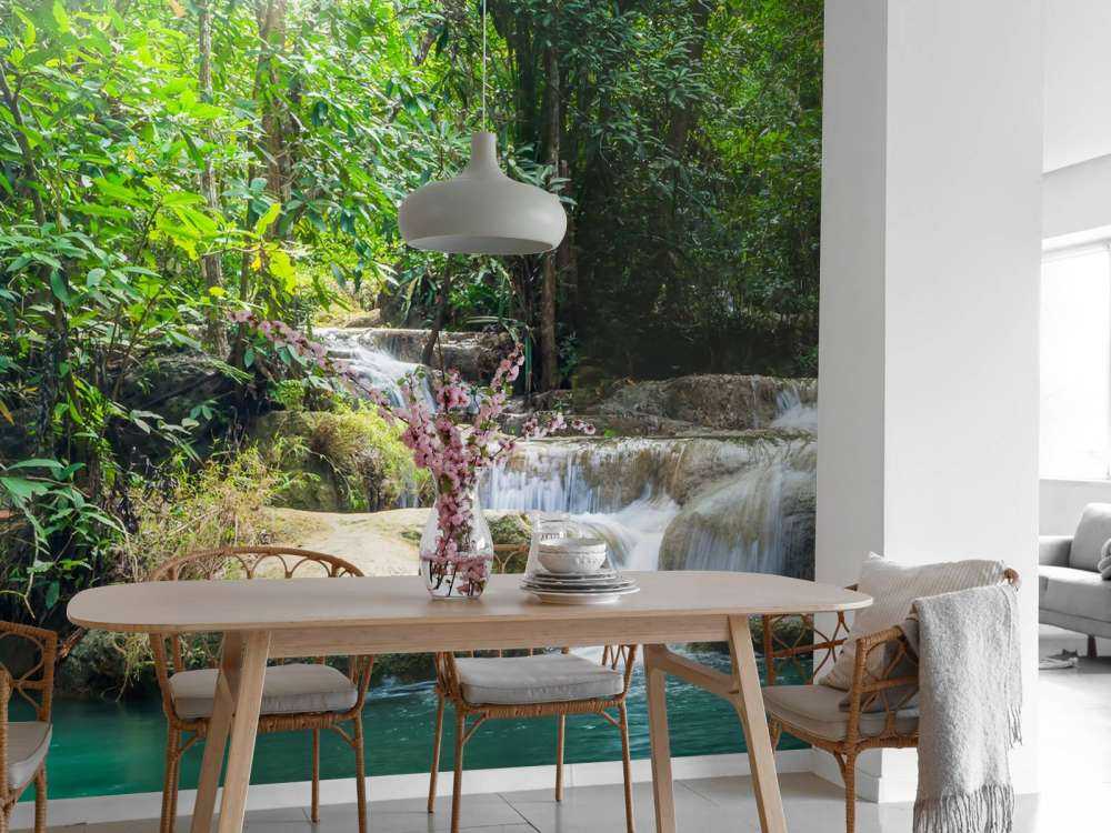 Erawan waterfall in Thailand