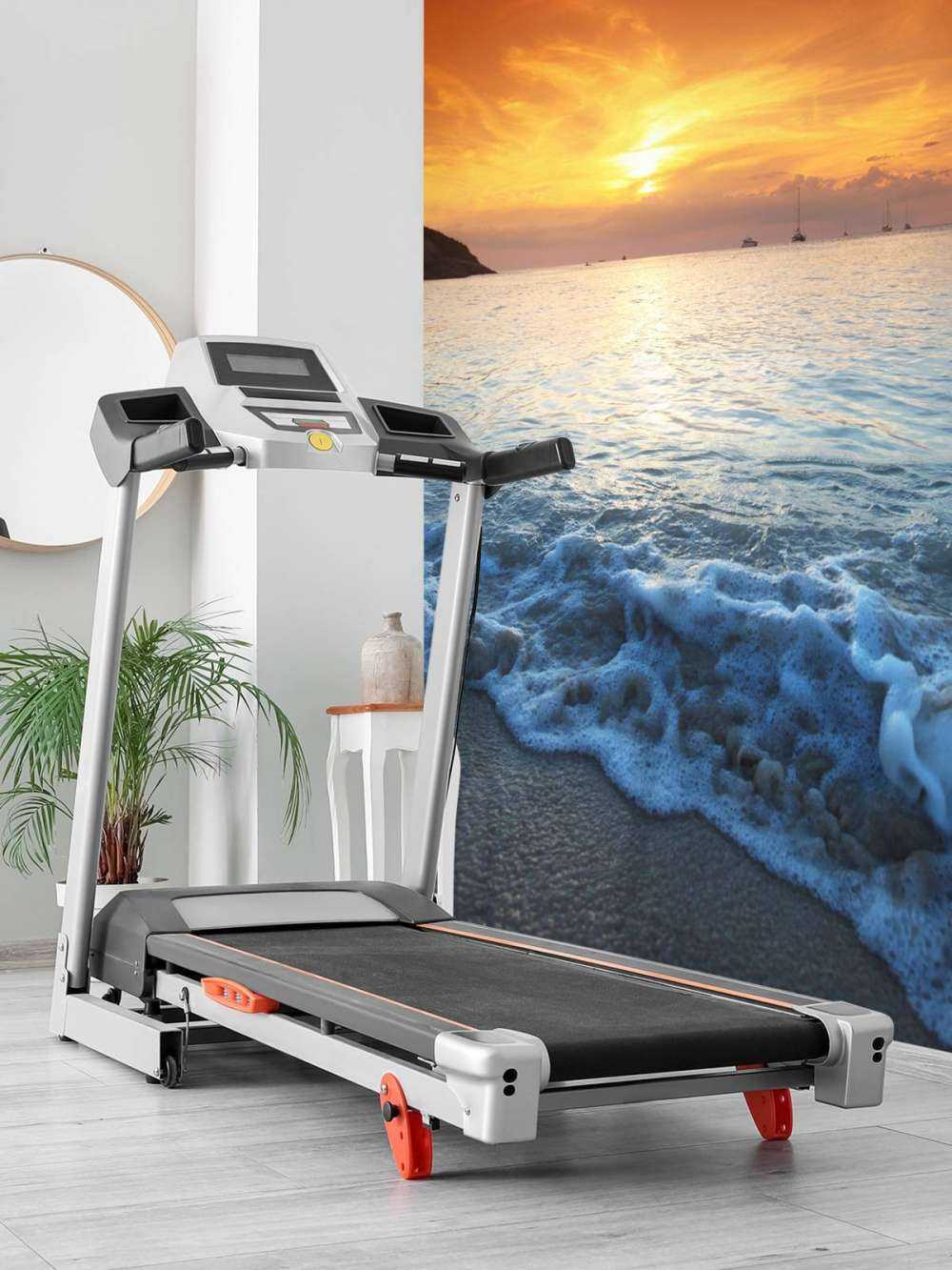 Blue beach and sunset