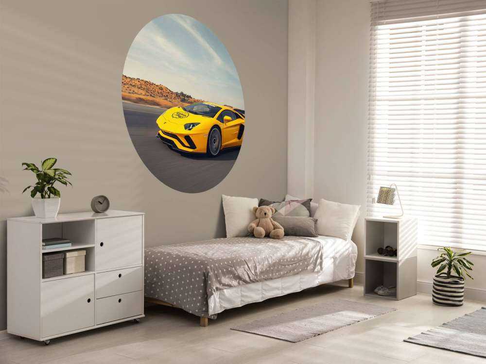 Lamborghini Aventador in action