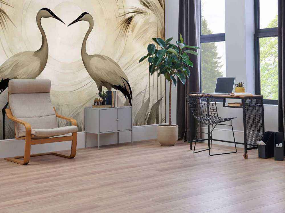 Cranes at Sunset Taupe