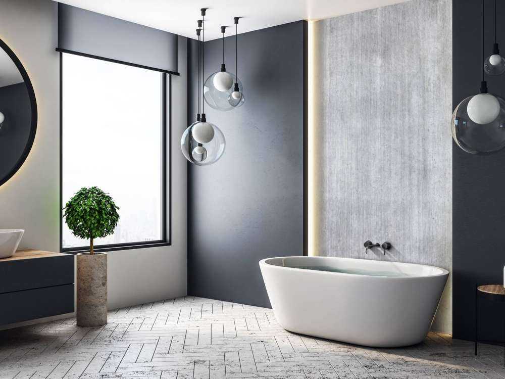 Concrete with stripes