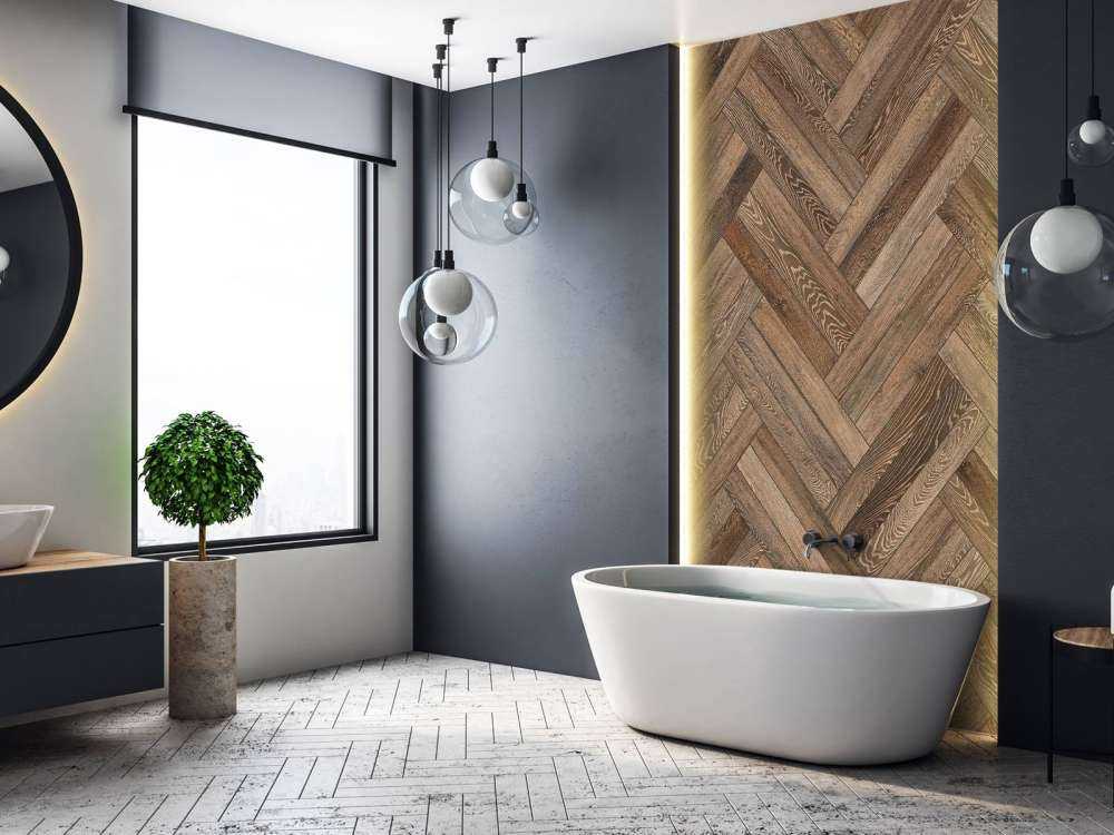 Wooden herringbone