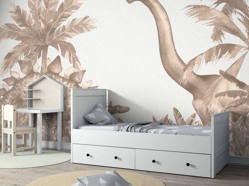 Dinosaurs in taupe